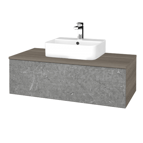 Kúpeľňová skrinka MODULE SZZ1 100 umývadlo Joy 3 - D03 Cafe - D20 Galaxy - Nie