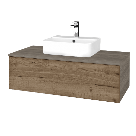 Kúpeľňová skrinka MODULE SZZ1 100 umývadlo Joy 3 - D03 Cafe - D21 Tobacco - Nie