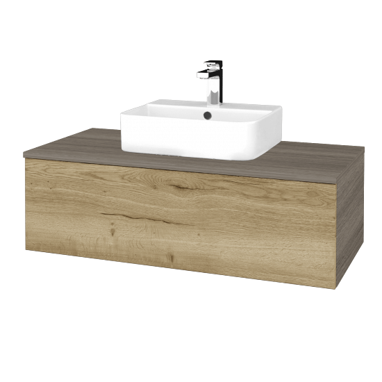 Kúpeľňová skrinka MODULE SZZ1 100 umývadlo Joy 3 - D03 Cafe - D26 Ontario - Nie