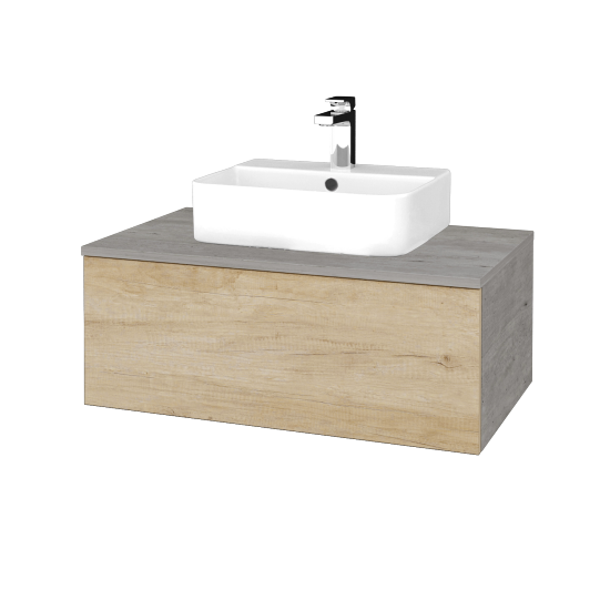 Kúpeľňová skrinka MODULE SZZ1 80 umývadlo Joy 3 - D01 Betón - D15 Nebraska - Nie