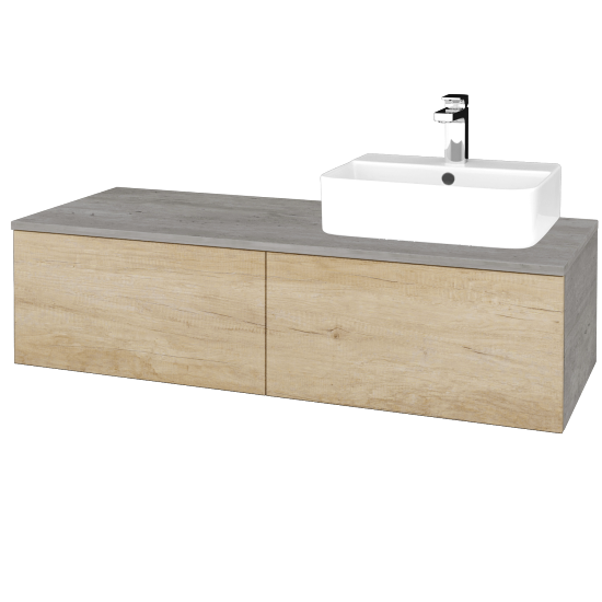 Kúpeľňová skrinka MODULE SZZ12 120 umývadlo Joy 3 - D01 Betón - D15 Nebraska - Levé - Nie