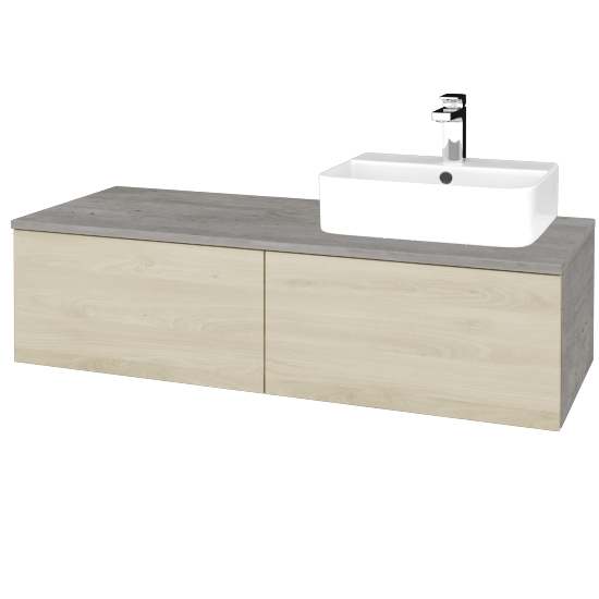 Kúpeľňová skrinka MODULE SZZ12 120 umývadlo Joy 3 - D01 Betón - D24 Ohio - Levé - Nie