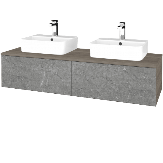 Kúpeľňová skrinka MODULE SZZ12 140 umývadlo Joy 3 - D03 Cafe - D20 Galaxy - Nie