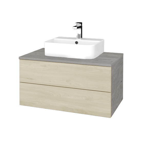 Kúpeľňová skrinka MODULE SZZ2 80 umývadlo Joy 3 - D01 Betón - D24 Ohio - Nie
