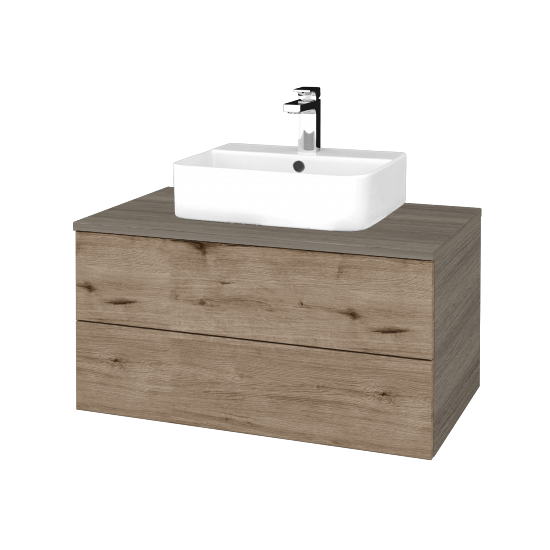 Kúpeľňová skrinka MODULE SZZ2 80 umývadlo Joy 3 - D03 Cafe - D23 Herkules - Nie