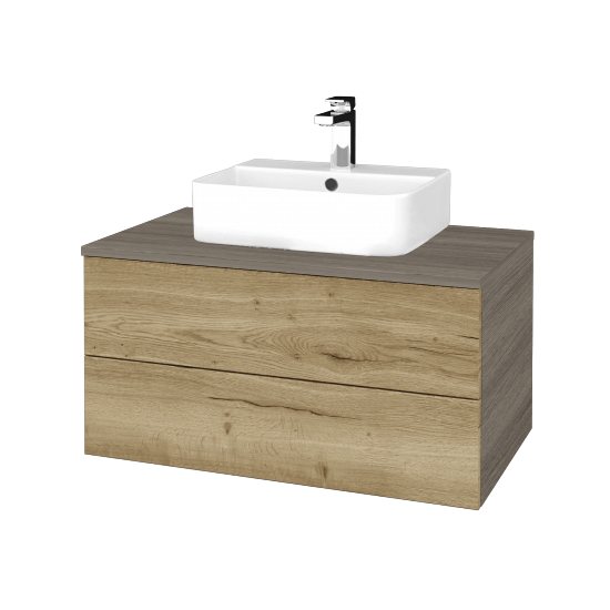 Kúpeľňová skrinka MODULE SZZ2 80 umývadlo Joy 3 - D03 Cafe - D26 Ontario - Nie