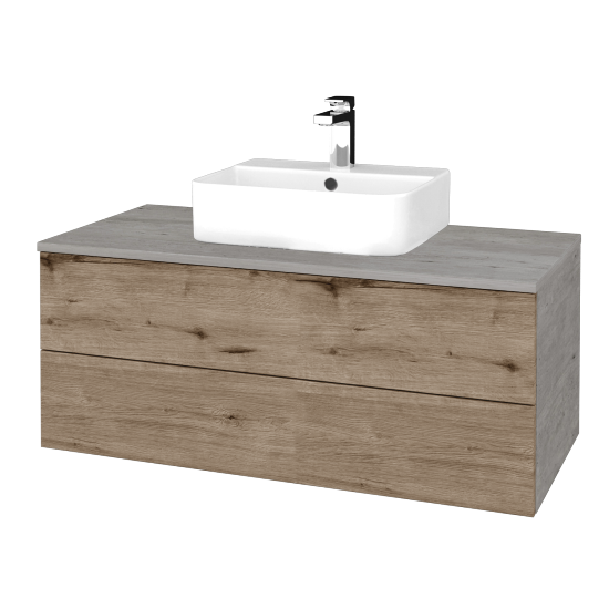 Kúpeľňová skrinka MODULE SZZ2 100 umývadlo Joy 3 - D01 Betón - D23 Herkules - Nie