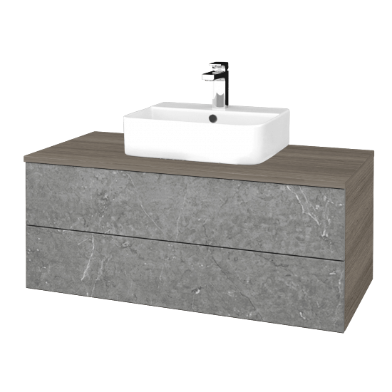 Kúpeľňová skrinka MODULE SZZ2 100 umývadlo Joy 3 - D03 Cafe - D20 Galaxy - Nie