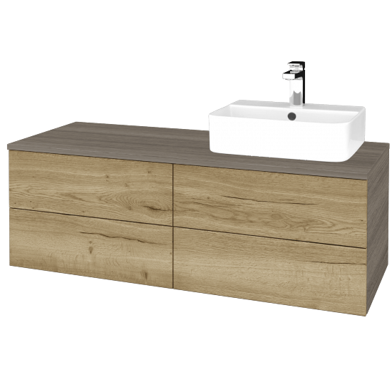 Kúpeľňová skrinka MODULE SZZ4 120 umývadlo Joy 3 - D03 Cafe - D26 Ontario - Levé - Nie