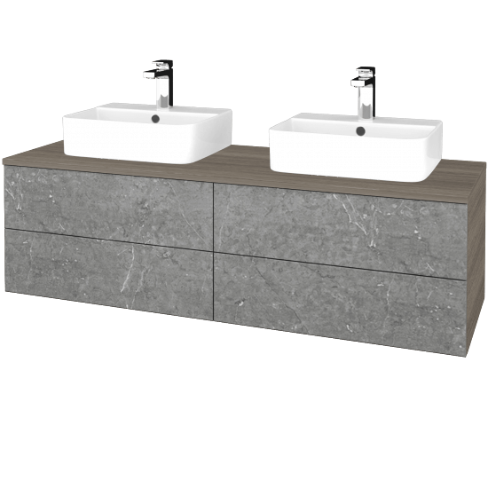 Kúpeľňová skrinka MODULE SZZ4 140 umývadlo Joy 3 - D03 Cafe - D20 Galaxy - Nie