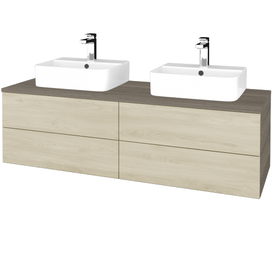 Kúpeľňová skrinka MODULE SZZ4 140 umývadlo Joy 3 - D03 Cafe - D24 Ohio - Nie