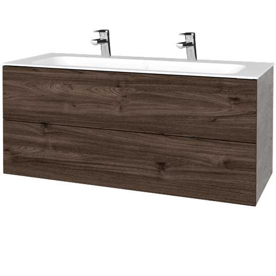 Umývadlová skrinka VARIANTE SZZ2 120 pre úmyvadlo Finon - D01 Betón - D25 Teak