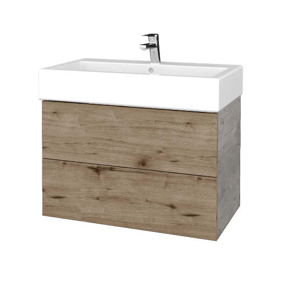 Umývadlová skrinka VARIANTE SZZ2 80 pro umyvadlo Duravit Vero - D01 Betón - D23 Herkules