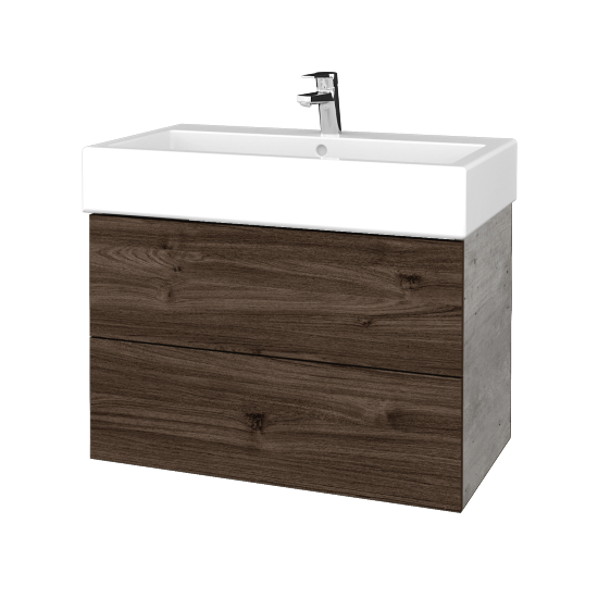Umývadlová skrinka VARIANTE SZZ2 80 pro umyvadlo Duravit Vero - D01 Betón - D25 Teak