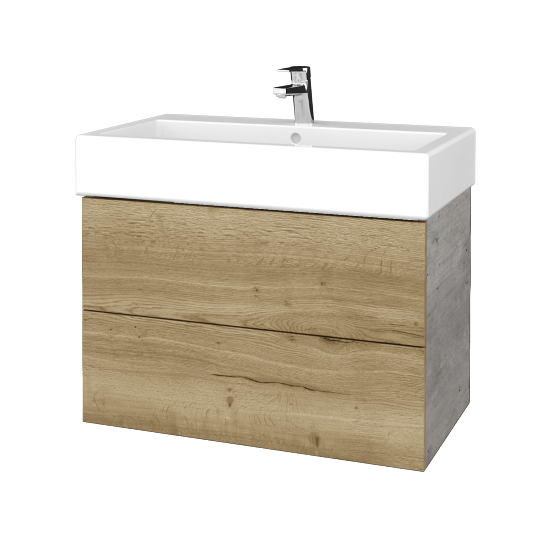 Umývadlová skrinka VARIANTE SZZ2 80 pro umyvadlo Duravit Vero - D01 Betón - D26 Ontario