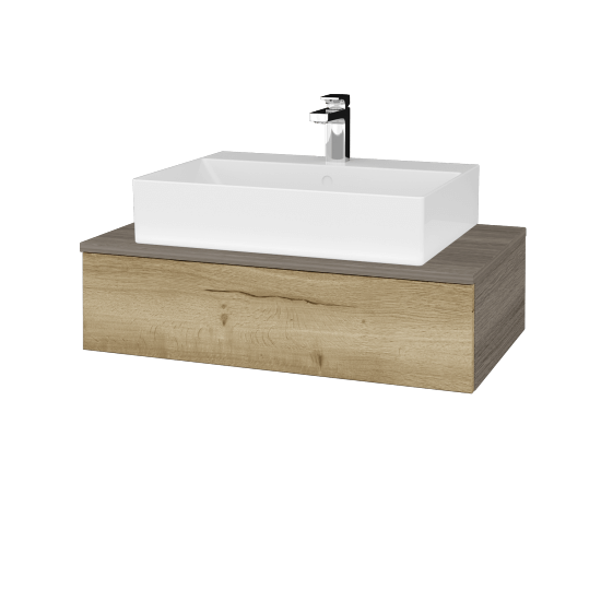 Kúpeľňová skrinka MODULE SZZ 80 umývadlo Kube - D03 Cafe - D26 Ontario - Nie