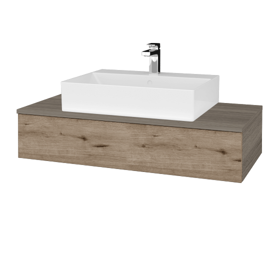 Kúpeľňová skrinka MODULE SZZ 100 umývadlo Kube - D03 Cafe - D23 Herkules - Nie