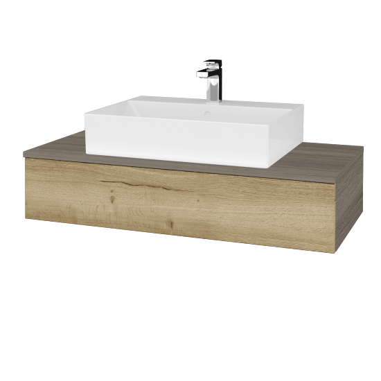 Kúpeľňová skrinka MODULE SZZ 100 umývadlo Kube - D03 Cafe - D26 Ontario - Nie