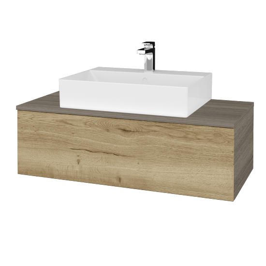 Kúpeľňová skrinka MODULE SZZ1 100 umývadlo Kube - D03 Cafe - D26 Ontario - Nie