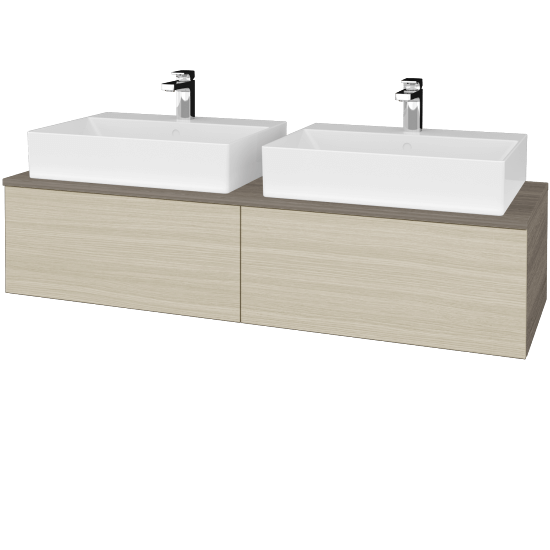 Kúpeľňová skrinka MODULE SZZ12 140 umývadlo Kube - D03 Cafe - D04 Dub - Nie