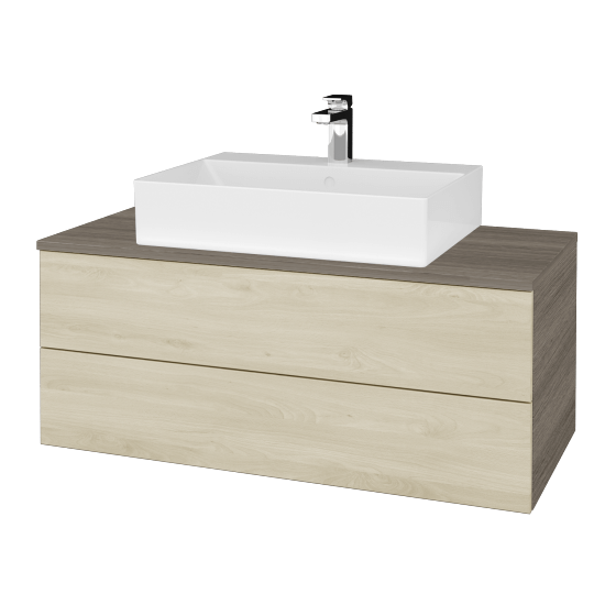 Kúpeľňová skrinka MODULE SZZ2 100 umývadlo Kube - D03 Cafe - D24 Ohio - Nie