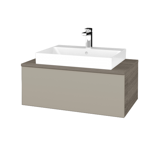 Kúpeľňová skrinka MODULE SZZ1 80 umývadlo Glance - D03 Cafe - M05 Béžová mat - Nie