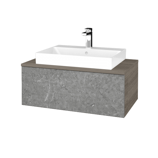 Kúpeľňová skrinka MODULE SZZ1 80 umývadlo Glance - D03 Cafe - D20 Galaxy - Nie