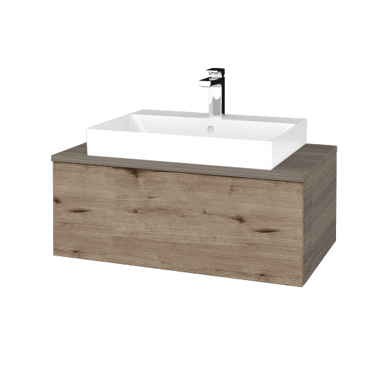 Kúpeľňová skrinka MODULE SZZ1 80 umývadlo Glance - D03 Cafe - D23 Herkules - Nie