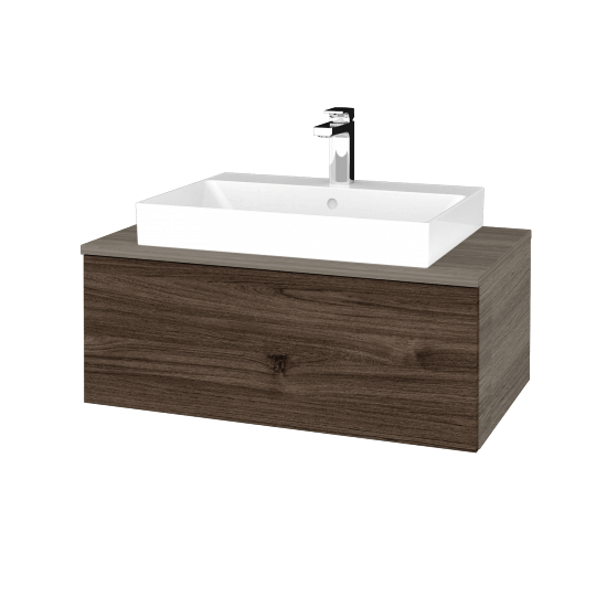 Kúpeľňová skrinka MODULE SZZ1 80 umývadlo Glance - D03 Cafe - D25 Teak - Nie