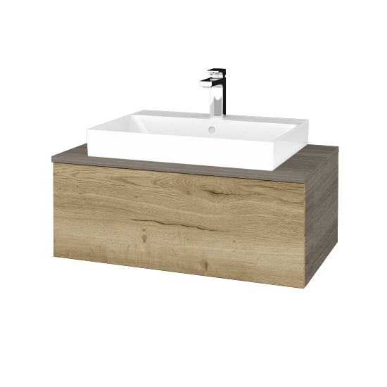 Kúpeľňová skrinka MODULE SZZ1 80 umývadlo Glance - D03 Cafe - D26 Ontario - Nie