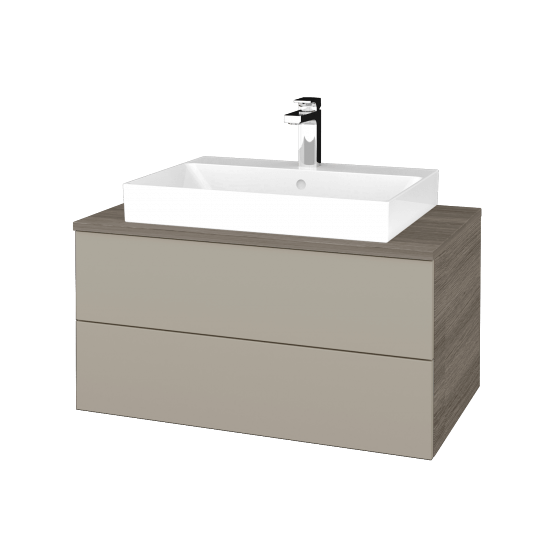 Kúpeľňová skrinka MODULE SZZ2 80 umývadlo Glance - D03 Cafe - L04 Béžová vysoký lesk - Nie