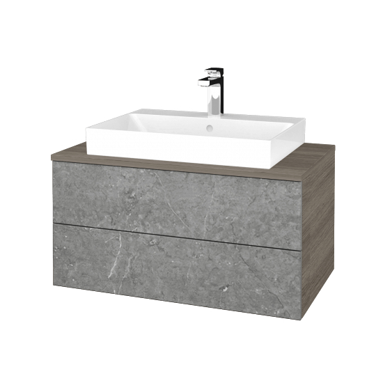 Kúpeľňová skrinka MODULE SZZ2 80 umývadlo Glance - D03 Cafe - D20 Galaxy - Nie