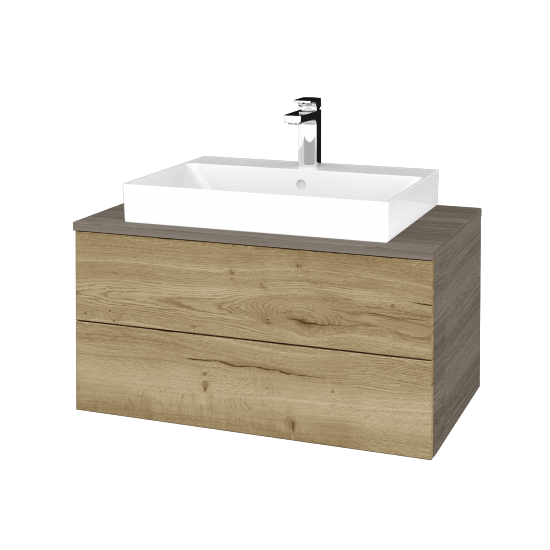 Kúpeľňová skrinka MODULE SZZ2 80 umývadlo Glance - D03 Cafe - D26 Ontario - Nie