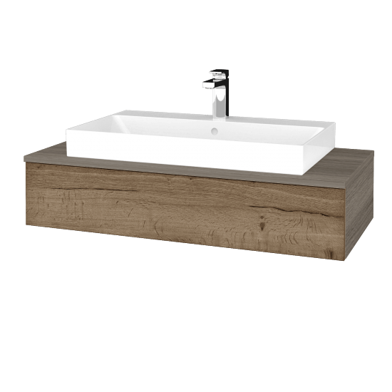 Kúpeľňová skrinka MODULE SZZ 100 umývadlo Glance - D03 Cafe - D21 Tobacco - Nie