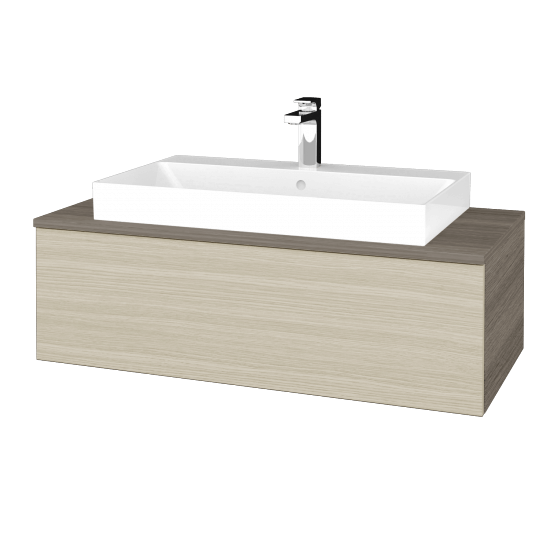 Kúpeľňová skrinka MODULE SZZ1 100 umývadlo Glance - D03 Cafe - D04 Dub - Nie