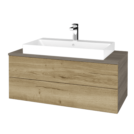 Kúpeľňová skrinka MODULE SZZ2 100 umývadlo Glance - D03 Cafe - D26 Ontario - Nie