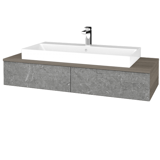 Kúpeľňová skrinka MODULE SZZ2 120 umývadlo Glance - D03 Cafe - D20 Galaxy - Nie