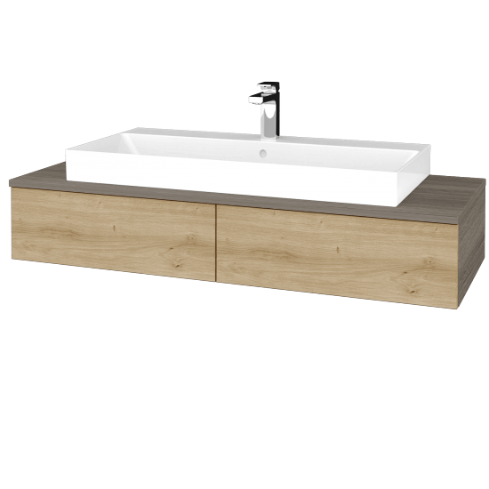 Kúpeľňová skrinka MODULE SZZ2 120 umývadlo Glance - D03 Cafe - D22 Karamel - Nie