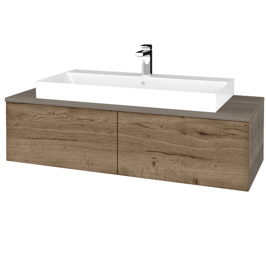 Kúpeľňová skrinka MODULE SZZ12 120 umývadlo Glance - D03 Cafe - D21 Tobacco - Nie