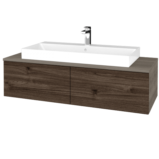 Kúpeľňová skrinka MODULE SZZ12 120 umývadlo Glance - D03 Cafe - D25 Teak - Nie