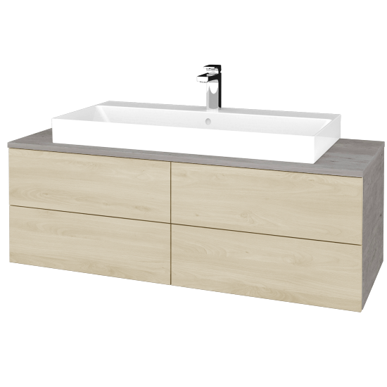 Kúpeľňová skrinka MODULE SZZ4 120 umývadlo Glance - D01 Betón - D24 Ohio - Nie