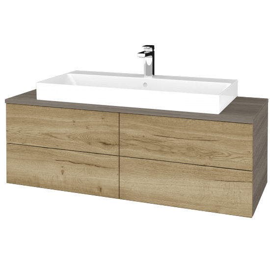 Kúpeľňová skrinka MODULE SZZ4 120 umývadlo Glance - D03 Cafe - D26 Ontario - Nie