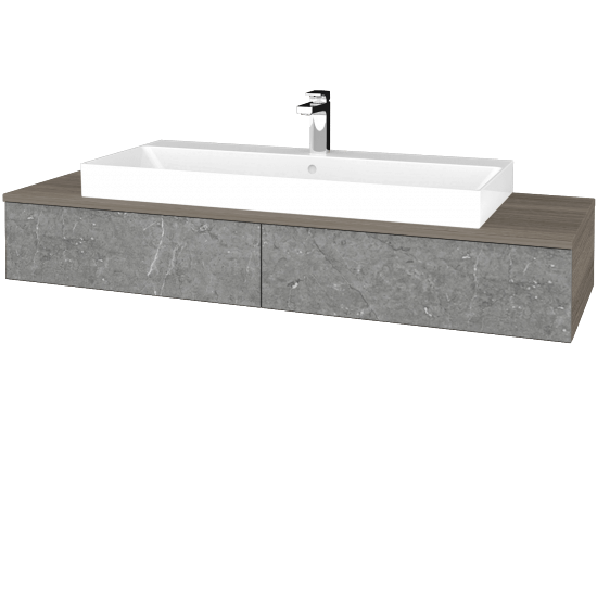 Kúpeľňová skrinka MODULE SZZ2 140 umývadlo Glance - D03 Cafe - D20 Galaxy - Nie