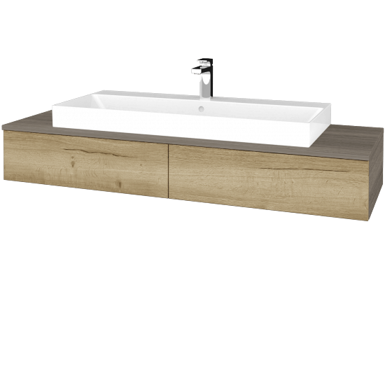 Kúpeľňová skrinka MODULE SZZ2 140 umývadlo Glance - D03 Cafe - D26 Ontario - Nie