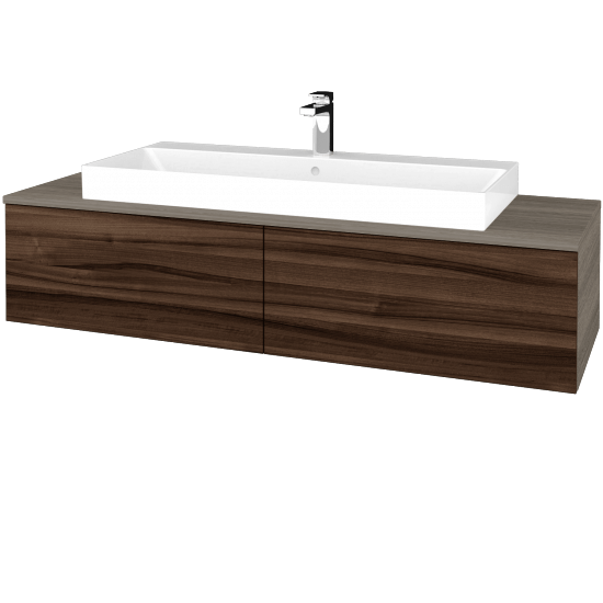 Kúpeľňová skrinka MODULE SZZ12 140 umývadlo Glance - D03 Cafe - D06 Orech - Nie