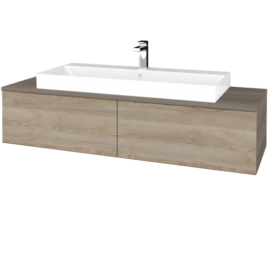 Kúpeľňová skrinka MODULE SZZ12 140 umývadlo Glance - D03 Cafe - D17 Colorado - Nie