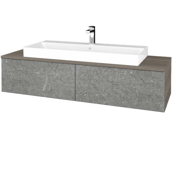 Kúpeľňová skrinka MODULE SZZ12 140 umývadlo Glance - D03 Cafe - D20 Galaxy - Nie