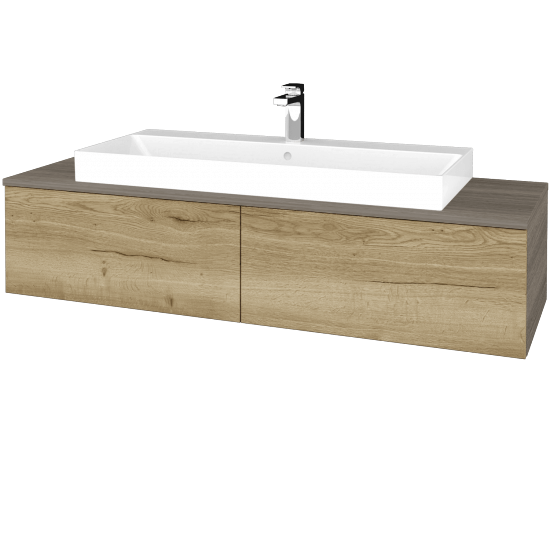 Kúpeľňová skrinka MODULE SZZ12 140 umývadlo Glance - D03 Cafe - D26 Ontario - Nie