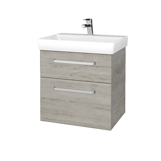 Kúpeľňová skrinka PROJECT SZZ2 60  - D01 Betón - Úchytka T01 - D05 Oregon