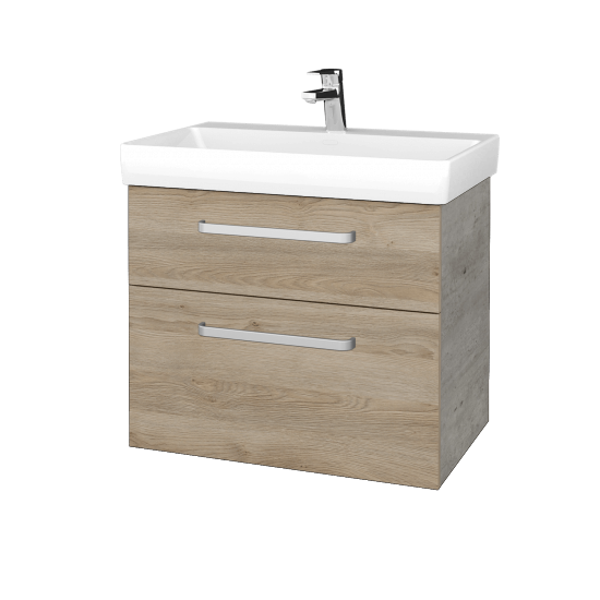 Kúpeľňová skrinka PROJECT SZZ2 70  - D01 Betón - Úchytka T01 - D17 Colorado